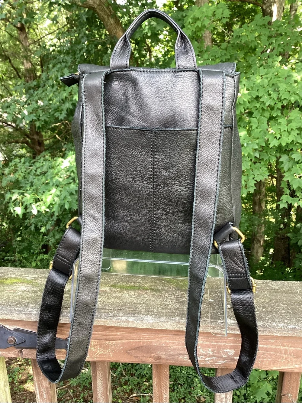 American Leather Co. black Liberty backpack like new